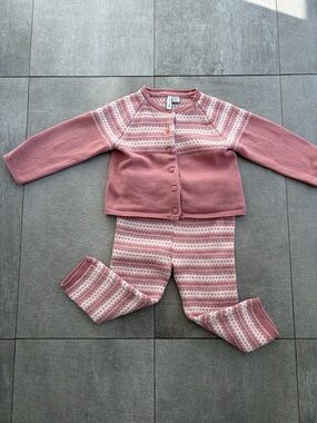 Janie and Jack Fair Isle sweater set 18-24 months.